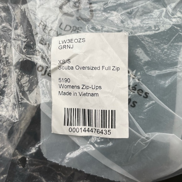 Lululemon Scuba Oversized Full Zip Hoodie “Green Jasper” NWT - Picture 7 of 9